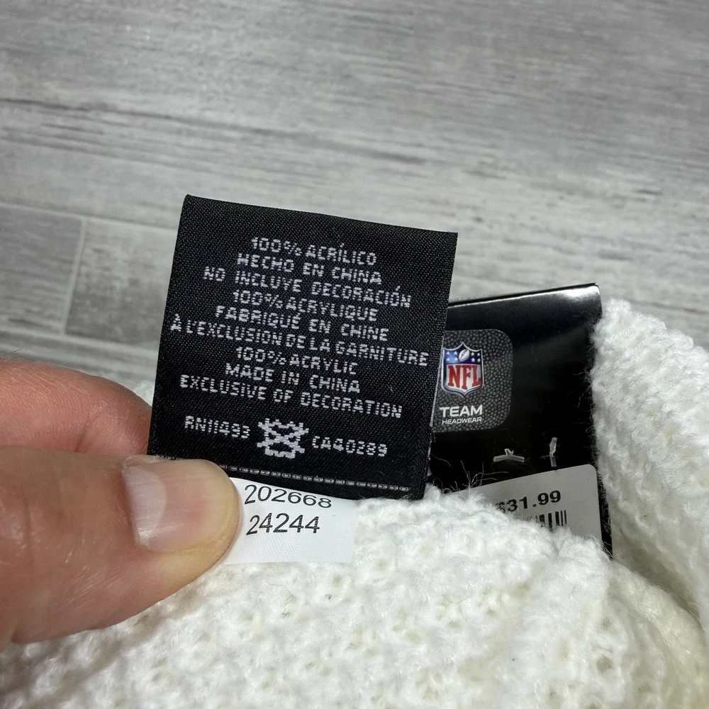 Women's New Era White Miami Dolphins NFL‎ Color Pack Cuffed Knit Hat New